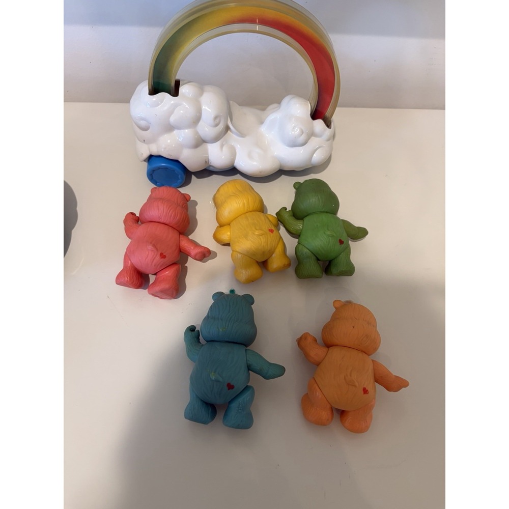 Vintage lot of 1980's Poseable Care Bears Figures Cloud Car Damaged-READ - Picture 6 of 6